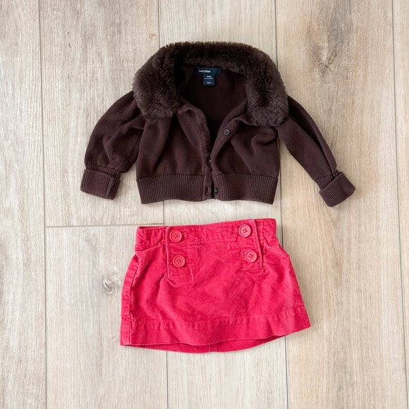 BABY GIRL PRETTY FALL WINTER HOLIDAY CHRISTMAS CLOTHING BUNDLE SIZE 6-12MONTHS - Picture 5 of 12